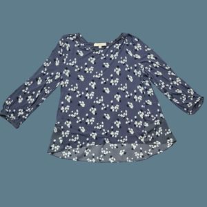 💞 Ann Taylor Large Floral Print Tunic Top 💞